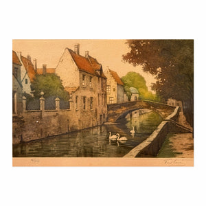 An der Hase · Osnabrück ca. 1920 · 37 x 47 cm