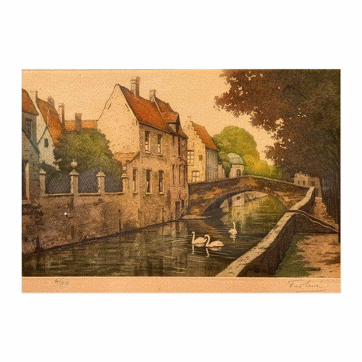 An der Hase · Osnabrück ca. 1920 · 37 x 47 cm