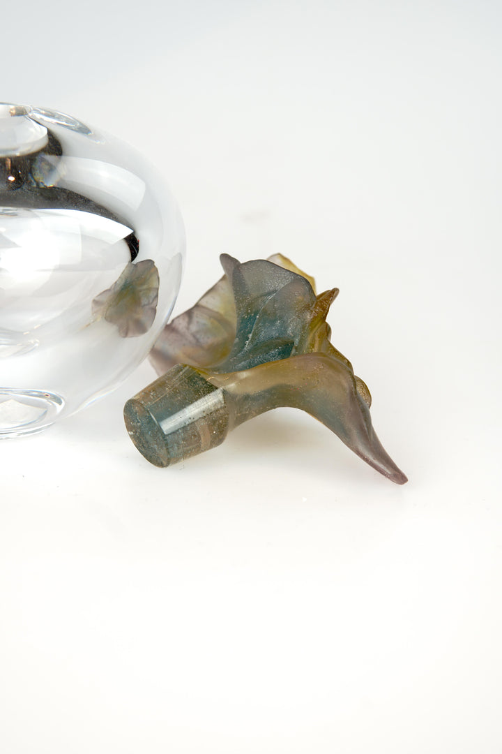 Daum Nancy Deckeldose – Serie mit floraler Glaskunst
