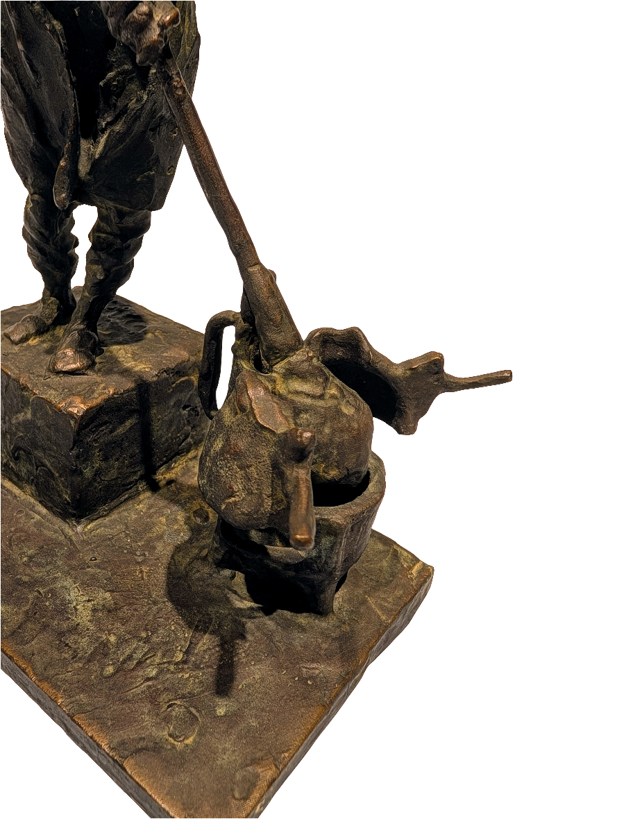 Glasbläser aus Bronze wohl um 1920